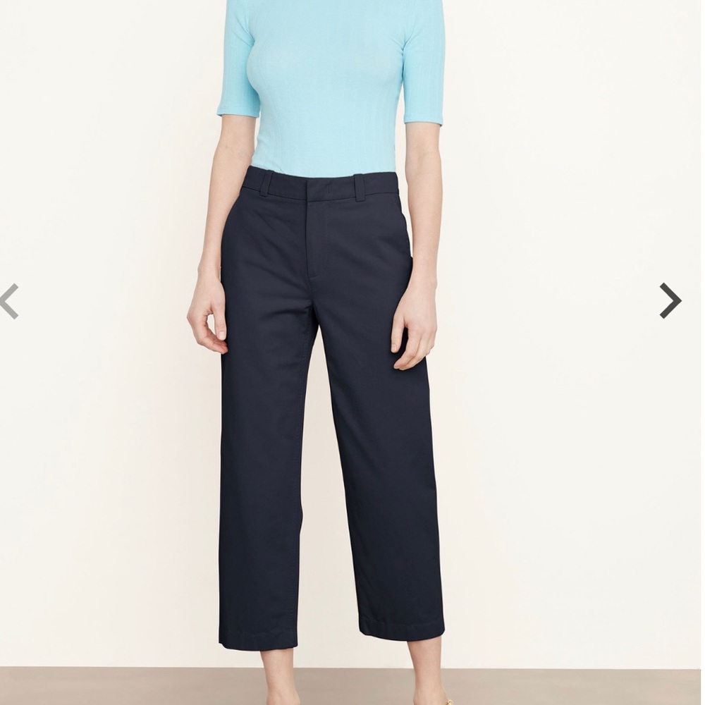 Vince navy blue dress pants - ankle cropped slim - size 10- never worn!